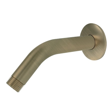 Showerscape K155K3 6-Inch Shower Arm with Flange, Antique Brass K155K3
